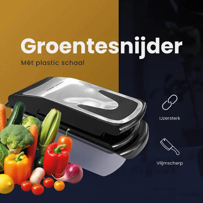 Groentesnijder Mandoline - Deluxe zwart